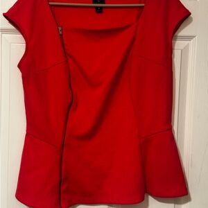 Worthington Vibrant Red Blouse